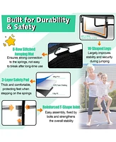 Gymax 8FT Recreational Trampoline w/ Ladder Enclosure Net Safety Pad Outdoor
