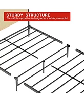 gaomon Queen Bed Frame with Rattan Headboard