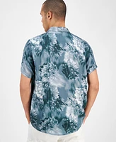 Guess Men's Wayco Floral-Print Short-Sleeve Shirt