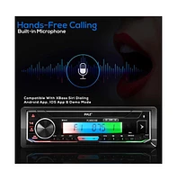 Pyle Marine Bluetooth Stereo Receiver - Am/Fm/MP3/Usb/Sd, Lcd Display, Single Din (PLMRB38B)