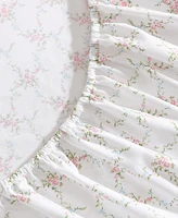 Laura Ashley 200-Thread Count Cotton Percale 4 -Pc. Sheet Set, Queen