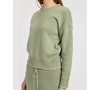 En Saison Women's Rochelle Scalloped Knit Sweater