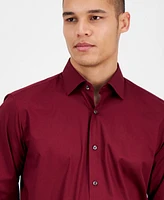 Hugo Boss Men's Valerio Long Sleeve Button-Front Solid Shirt