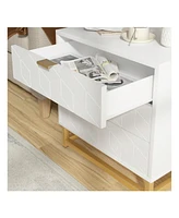 gaomon 3 Drawer Dresser For , Modern Dressers & Chests Of , Wood Dresser Chest Organizer With Metal Legs, For