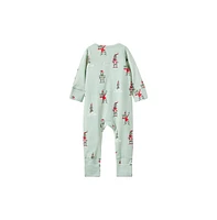 Cotton On Baby Boys The Billie Long Sleeve Zip Romper License