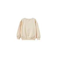 Cotton On Little Girls Little/Big License Dusty Fleece Crew Neck