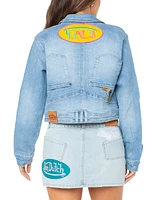 Von Dutch Women's Reverse Pants Denim Jacket