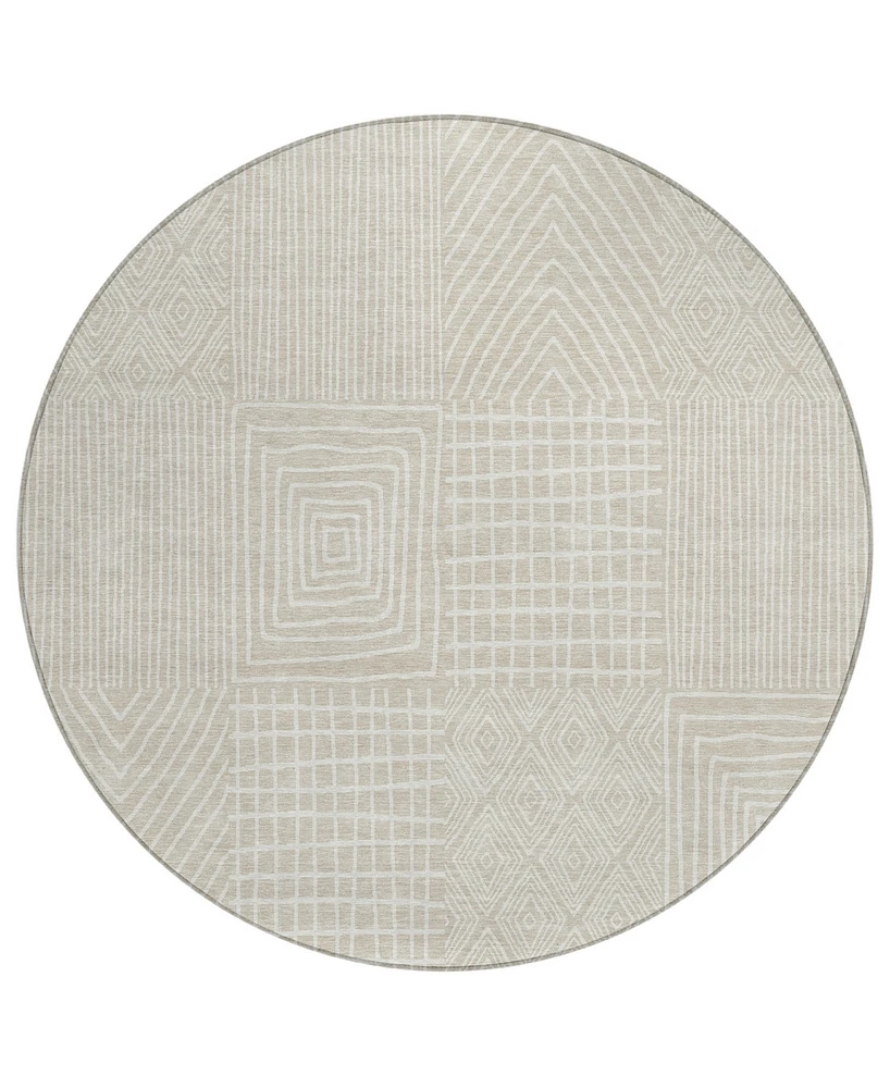 Addison Chantille Machine Washable ACN990 8'x8' Round Area Rug