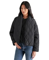 Steve Madden Women's Diarine Scarf Quilted Jacket