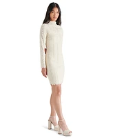 Steve Madden Women's Nafia Mock Neck Mini Dress