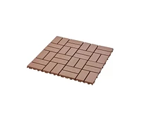 Plastic Interlocking Deck Tiles,36 Pack Patio Deck Tiles,12"x12" Square Waterproof Outdoor All Weather Use, Patio Decking Tiles for Poolside