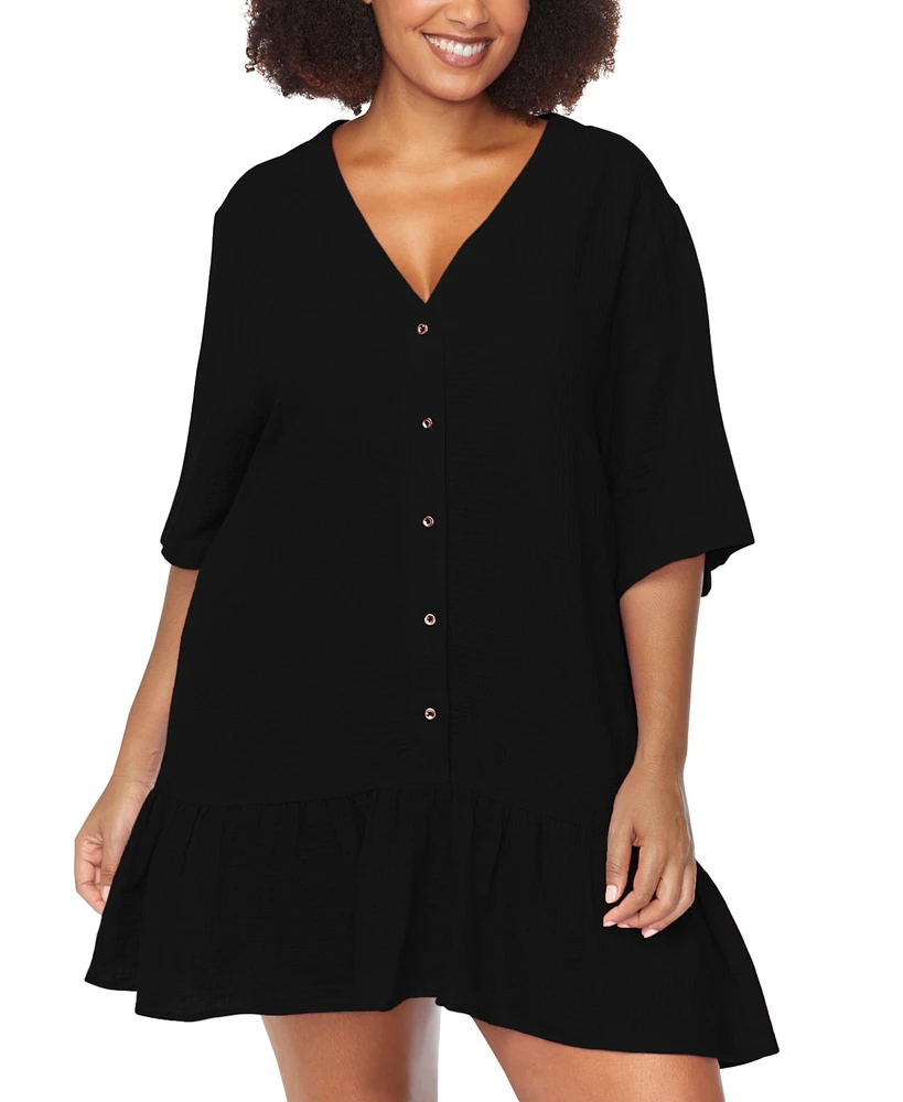 Raisins Curve Trendy Plus Sol Cotton Cover-Up