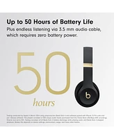 Beats Solo 4 - Wireless Bluetooth On-Ear Headphones, Apple & Android Compatible, Up to 50 Hours of Battery Life - Black & Gold