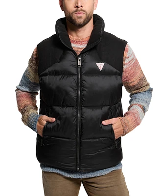 Guess Men's Fabric Block Puffer Vest