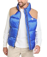 Guess Men's Fabric Block Puffer Vest