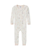 Gerber Baby Girls Snug Fit Footless Pajamas, 3-Pack