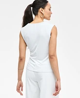 I.n.c. International Concepts Women's Sleeveless Draped Tank, Exclusively at Macy's
