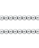 Giani Bernini Polished Beaded Stretch Bracelet (4mm) 18k Gold over Sterling Silver, Exclusively at Macy's