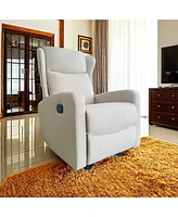 Rocking Recliner Chair for Living Room, Adjustable Modern Recliner Chair, Recliner Sofa with Lumbar Support, Classic and Traditional Recliner Chair wi