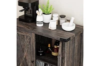 gaomon Buffet Cabinet Farmhouse Storage with Doors and Shelves, Buffets Sideboards Entryway Accent Console fo