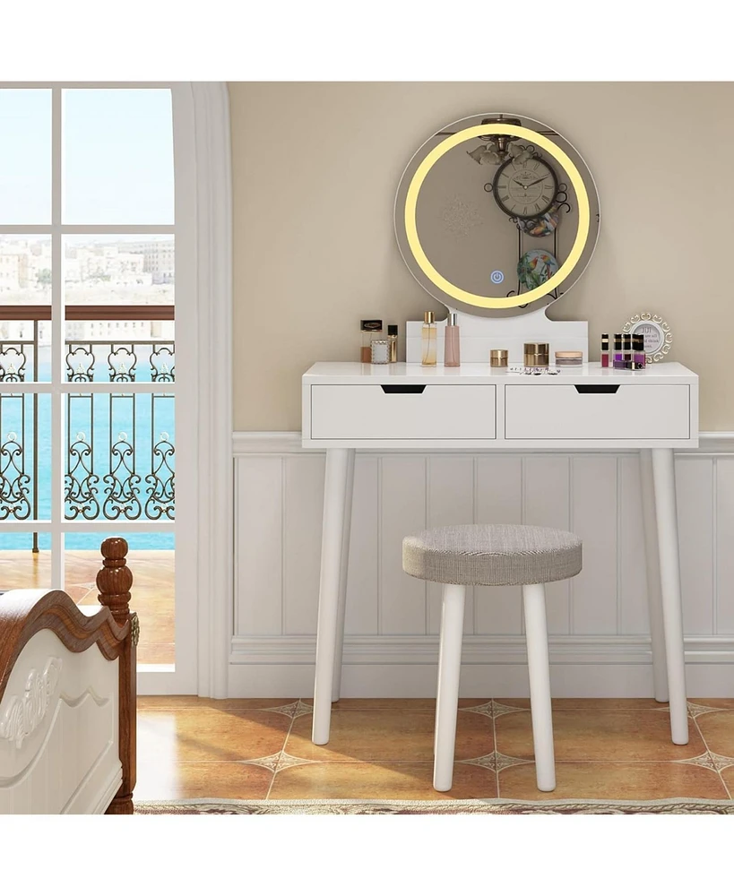 gaomon Vanity Desk with Stool