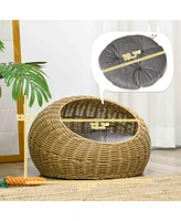 PawHut Rat Cat Bed with Washable Cushion for Cats, Puppies,