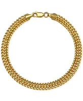 10k Gold Bracelet, Mesh Link Bracelet