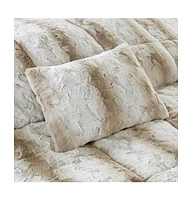 Streamdale Furniture 4PC Faux Fur Comforter Set