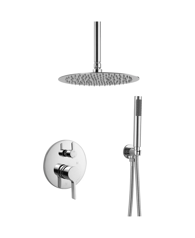 Mondawe 10 Inch Round Bathroom Shower Set