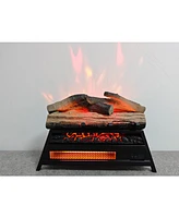 23 inch Electric Fireplace 3D Log set insert, Infrared Fireplace Heater for Indoor