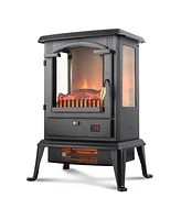 Voltorb Freestanding Portable Electric Fireplace Heater Stove w/Remote Control