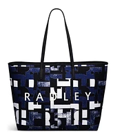 Radley London Southwell Gardens Abstract Geo Large Open Top Tote Bag