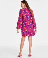 I.n.c. International Concepts Women's Lace-Up-v-Neck Mini Dress, Exclusively at Macy's