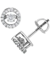 Diamond Openwork Halo Stud Earrings (1/3 ct. t.w.) in 14k White Gold