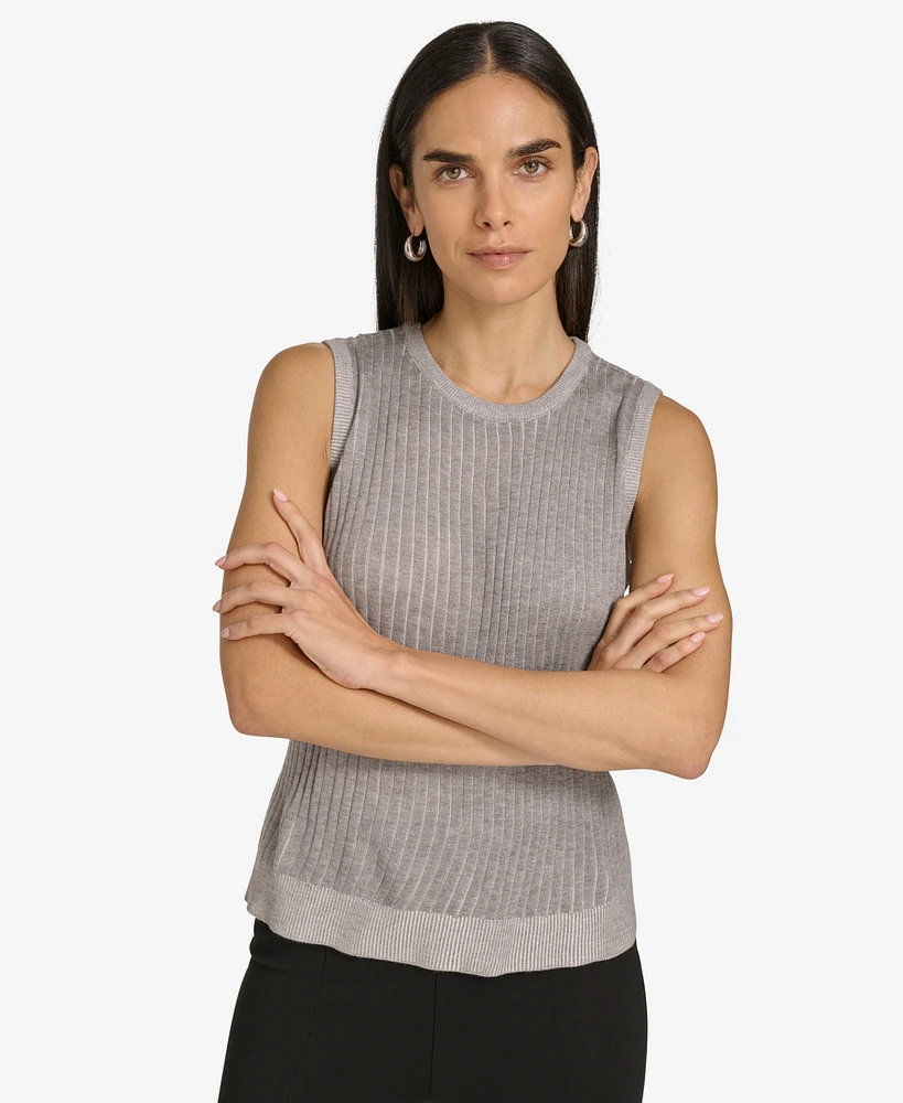 Calvin Klein Petite Sleeveless Sweater Knit Top