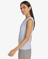 Calvin Klein Petite Pleat-Neck Camisole