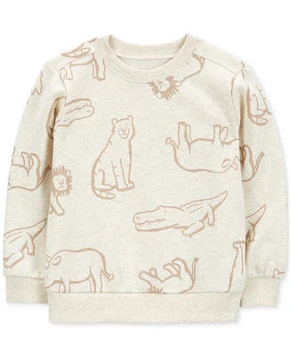 Carter's Toddler Boys Animal-Print Fleece Pullover Top