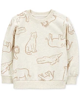 Carter's Toddler Boys Animal-Print Fleece Pullover Top