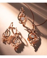 Le Vian Chocolate Nude Diamond Crazy Ring Earrings Pendant Necklace Collection In 14k Rose Gold