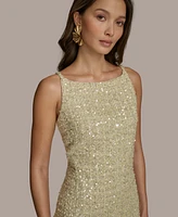 Donna Karan New York Women's Square-Neck Sequin Sheath Dress