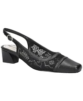 Easy Street Women's Fortune Square Toe Slingback Pumps