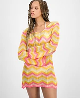 Miken Juniors' Chevron Dress Swim Cover-Up, Exclusively at Macy's