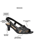 Easy Street Women's Meghan Slingback Heeled Sandals
