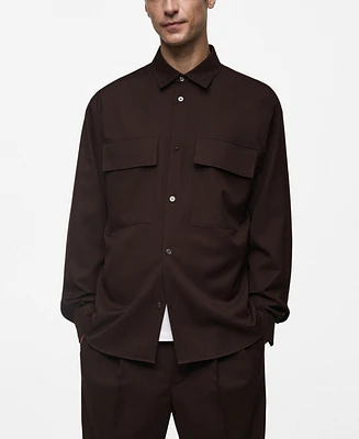 Mango Men's Slim-Fit Pockets Detail Shirt