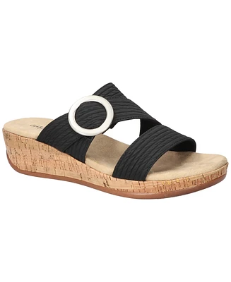 Easy Street Women's Mina Wedge Heel Sandals