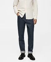 Mango Men's Volt Regular-Fit Dark Jeans