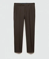 Mango Men's Wrinkle-Resistant Wool Suit Pants