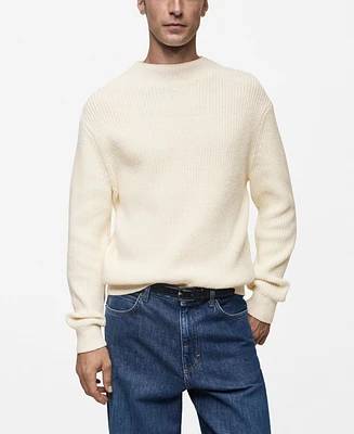 Mango Men's Knit Cotton Sweater