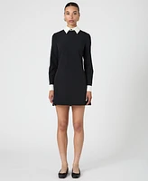 French Connection Women's Echo Collared-Neck Long-Sleeve Dress