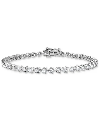 Diamond Tri Prong-Set Tennis Bracelet (2-3/8 ct. t.w.) in 10k White Gold